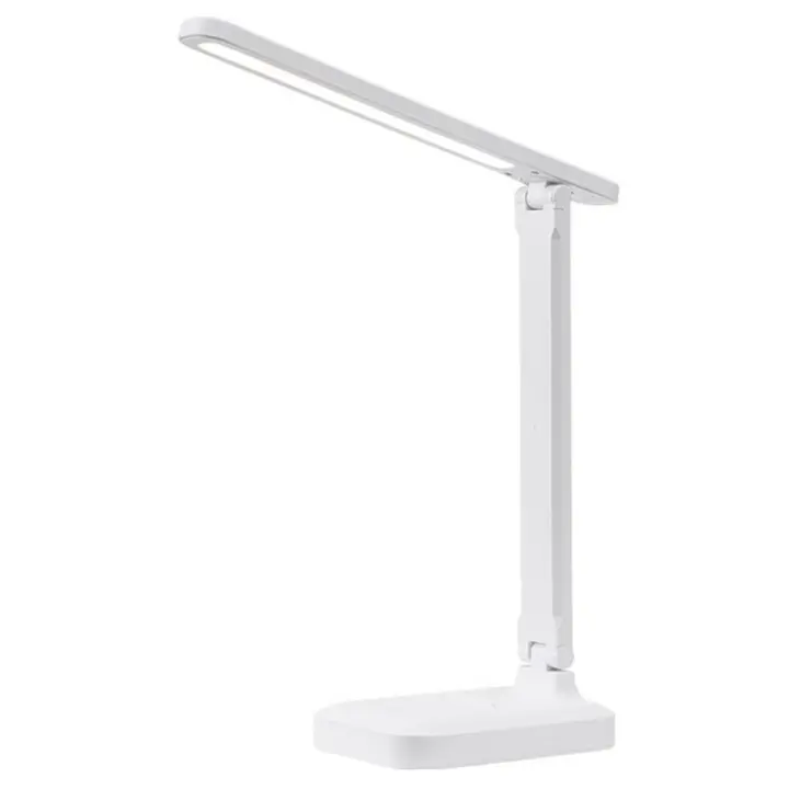 Lámpara De Escritorio LED Toque Plegable Y Ajustable Con Enchufe USB Protección Ocular Luz De Mesa Para Cama Moderna Estilo Recargable - 1