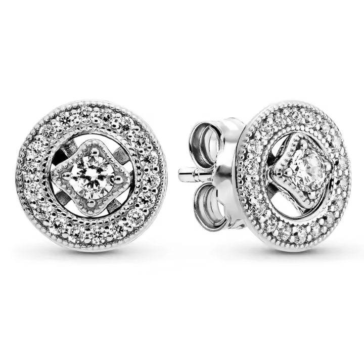 Pendientes de Aro en Plata de Ley Tentación Retro 290721CZ，Incluye Caja Original - 1