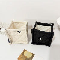 Cesta De Almacenamiento Para Pañales Bebé Coreana Acolchada Multifuncional De Gran Capacidad Caja Organizadora De Ropa Para Cuna - details 5