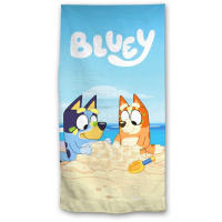Bluey Toalla de Playa Microfibra, Toalla para Piscina, Baño, Viaje 70x140cm, Toalla Infantil para Niños y Niñas Bluey y Bingo, Regalo Cumpleaños, Color Azul - details 0