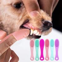 Cepillo De Dedo Para Perros Y Gatos De Silicona Suave Herramienta De Limpieza De Nariz Y Dientes Producto Para Mascotas Suministros Para Perros - details 5