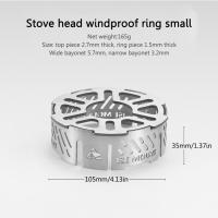 Anillo Antiviento De Cocina Al Aire Libre Resistente a Altas Temperaturas Acero Inoxidable Para Camping Y Picnics Suministros De Cocina - details 5