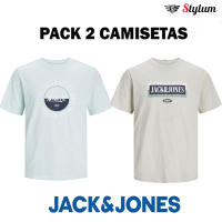 Jack & Jones Hombre Pack 2 Camisetas De Algodón Mod JORCOBIN moda casual informal Ref 250411 - details 2