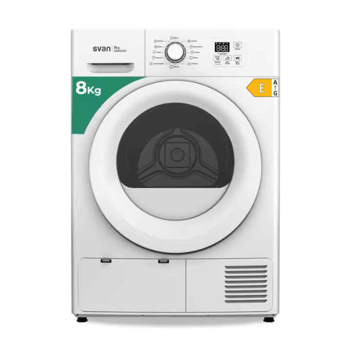 Secadora Bomba Calor Svan SSB802ED 8kg Clase E Blanca - Clase A  - 8 Kg  - Color Blanco - 1