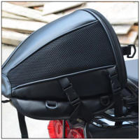 Bolsa De Motocicleta Para Asiento Trasero Impermeable Con Funda De Lluvia Y Diseño De Fibra De Carbono Bolsa De Almacenamiento Rígida Para Viaje Y Casco De Motocicleta - details 34