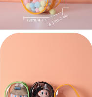 Cubierta Inteligente Para Muñeca Labubu Pop Mart 12*6.5*18cm PVC Translúcido Alta Calidad Protectora Para Juguetes Infantiles Disponible En Diferentes Colores - details 2