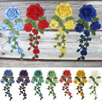 1PC Parche Bordado De Rosas Para Ropa DIY Adhesivo De Flores Aplicaciones Para Reparación Y Moda Accesorios De Telas - details 9