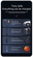 Compresor de aire inalámbrico para coche, bomba de aire eléctrica para inflar neumáticos de motocicleta, bicicleta, barco, coche, neumáticos inflables. - details 5