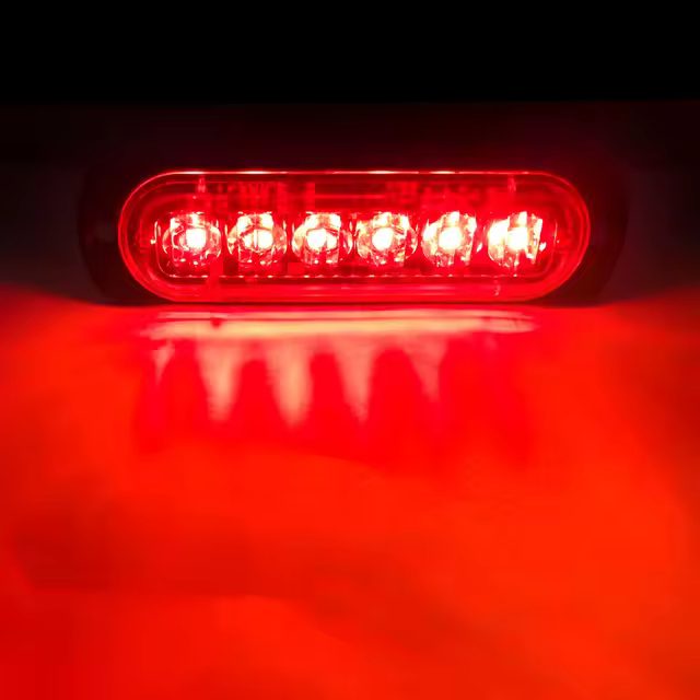Luz De Estroboscopio LED Para Coche Con 6LED Luz De Emergencia Advertencia Para Camión Color Blanco 12V 24V Material Aleación De Aluminio+Lente PC - 1