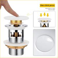 Juego de Desagüe universal con rebosadero para lavabo y lavabo-tapiz de Desagüe con colador cerámico de baño - details 0