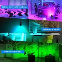 2PCS Luces De Escenario RGB De 16 Colores Con Control Remoto Para Jardín 4 Modos De Iluminación Protección IP65 Fuente De Alimentación AC 110-240V Plugs EU/US/UK - details 9