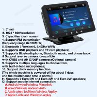 NAVIGUIDE Radio De Coche 7 Pulgadas Con Reproductor Multimedia Video Player Wireless Carplay Y Android Auto Pantalla Táctil AUX TF-Card U-Disk - details 15