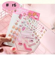 2pcs Pegatinas 3D De Escena Miniatura Cartoon Para Niños Stickers De Paisaje De Casa Para Manualidades Y Regalo Creativo - details 16