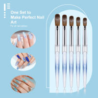 Cepillo De Uñas De Acrílico Kolinsky De Alta Calidad Con Mango De Madera Herramientas De Dibujo Para Manicura Y Gel De Constructivo - details 5