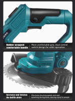12000RPM Cortacésped eléctrico inalámbrico, 1500W cortadora plegable ajustable, herramientas eléctricas de corte eficiente para jardín, batería Makita de 18V - details 5