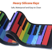 Piano Portátil De 49 Teclas SJ-4902 Colorido Y Plegable Resistente Al Agua Para Principiantes Con 47 Sonidos - details 2