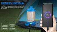 Lámpara De Camping Trustfire C2 Recargable Con Batería Integrada 21700 Para BBQ Y Tiendas De Campaña Fuente De Energía Emergente Luz LED Duración >12h Material De Aluminio - details 5