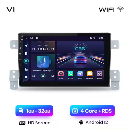 Junsun Radio Coche para Suzuki Grand Vitara 3 2005 2006 2007 2008 2009 2010 2011 2012 2013 2014 2015 AI Voice 2 din Pantalla Coche Android Auto Multimedia Navegación GPS Auto radio - 1
