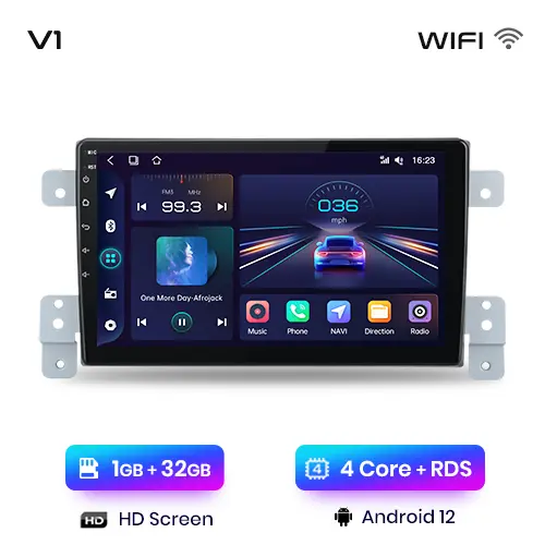 Junsun Radio Coche para Suzuki Grand Vitara 3 2005 2006 2007 2008 2009 2010 2011 2012 2013 2014 2015 AI Voice 2 din Pantalla Coche Android Auto Multimedia Navegación GPS Auto radio - 1