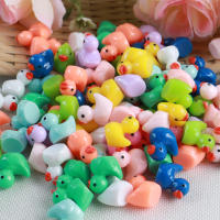 100 Miniaturas De Pato En Resina Para Decoración De Jardín Y Acuarios 6 Colores Mixtos Accesorios DIY Para Casa De Muñecas Y Paisajismo - details 0