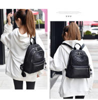 Nueva Moda Bolso De Hombro Doble Casual Para Mujer Bolsa De Escuela De Gran Capacidad Con Patrón Oscuro Material De Tela Oxford - details 11