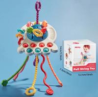 Juguetes Sensoriales Montessori De Silicona Pulpo Con Cuerda Para Bebé Juego Interactivo De Desarrollo Infantil En Preescolar - details 8