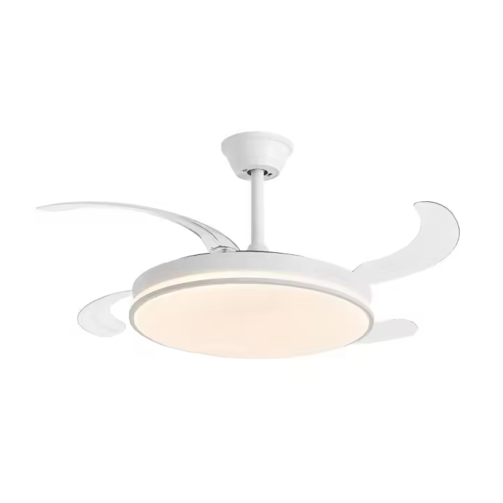 DUPI  Ventilador de Techo LED con Aspas Retráctiles Cosmos – Silencioso, Aspas Ocultas Transparentes, Mando a Distancia - 1