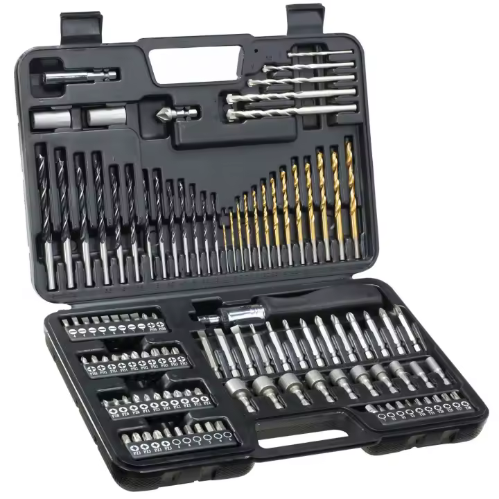 Juego de Herramientas Dewalt 109 Pzs para Atornillar y Taladrar - Brocas para Madera, Metal y Mampostería, Puntas PH, PZ, Planas y Torx - 1