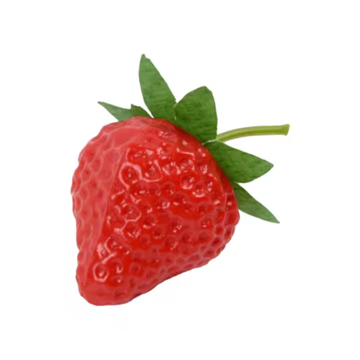 10pcs Frutas Artificiales Fresa Artificial Decoración De Hogar Y Fotografía Prop De Navidad Material Plástico Tamaño 1.26cm - 1