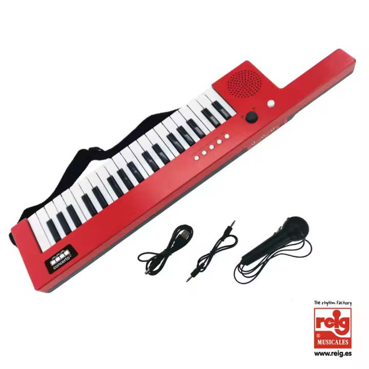 ÓRGANO 37 TECLAS, CON MIC, TOMA USB POWER CORD  Y CABLE AUDIO + CORREA BANDOLERA.. (Reig 8935) - 1