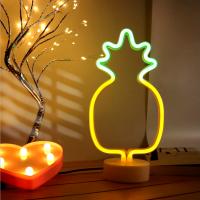 Luz De Neón LED Decorativa Para Escritorio Regalo De Halloween Lámpara De Mesa Para Fiesta Creación De Ambiente De Habitación Powered by USB O Baterías - details 4