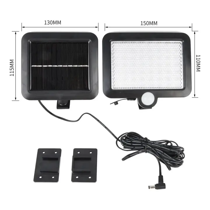 Lámpara Solar Colgante Split Con 1 Panel Y Control Remoto Para Camping Y Jardín Fuente De Energía LED Material ABS - 1