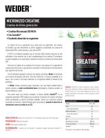 Creatina de Weider Micronized - 300g - Sabor Blue Raspberry bubble gum - details 2