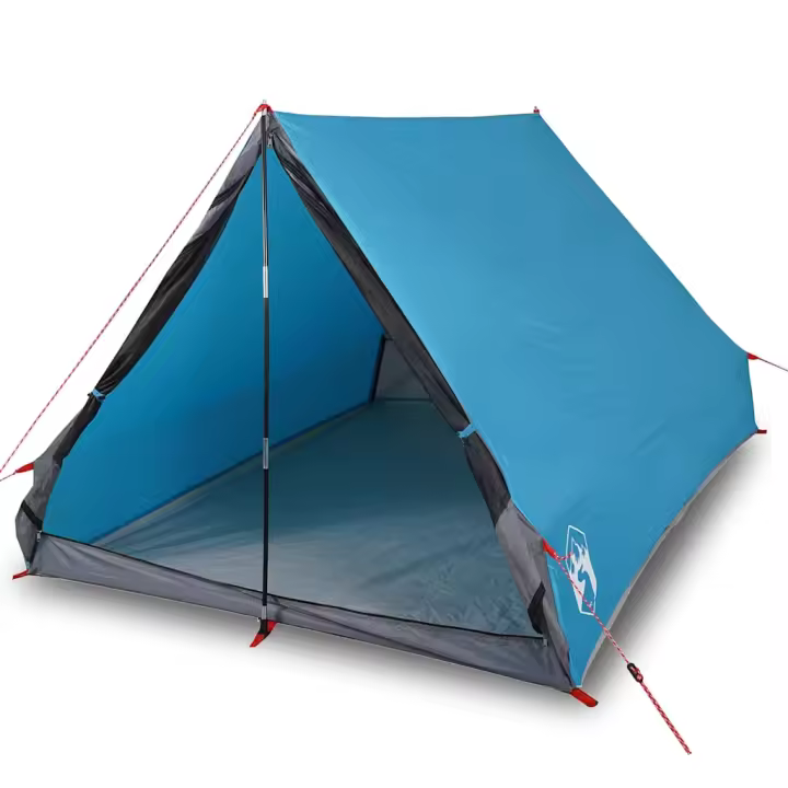 vidaXL Tienda campaña forma A 2 personas tela opaca impermeable Color Azul,  Gris y naranja,  Verde y mas - 1