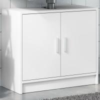 vidaXL Armario de lavabo madera de ingeniería 63x29x55 cm en color Gris sonoma/Gris hormigón/Negro y más | almacenamiento funcional diseño moderno para baño dormitorio sala - details 3