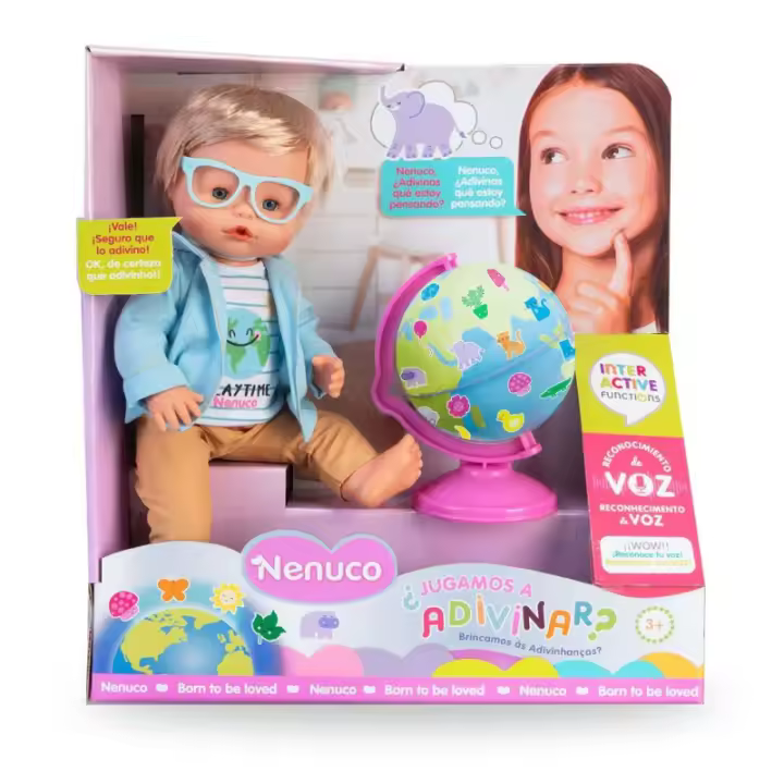 Nenuco ¿Jugamos a Adivinar?, Muñeco de 35 cm y Cuerpo Duro, Juguete Interactivo con Tecnología de Reconocimiento de Voz Famosa NFN98000 - 1