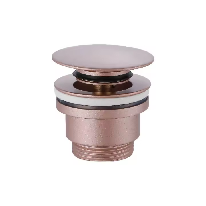 Imex VCC015 Válvula de desagüe click-clack para lavabo o bidé color champagne - 1