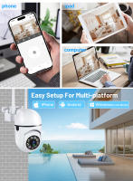 Cámara De Seguridad IP WiFi 3MP Visión Nocturna En Color Vigilancia Exterior Impermeable Zoom 4X Monitoreo Y Seguimiento Automático - details 7