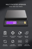 Báscula Electrónica De Cocina Digital Con Pantalla LCD 5kg/0.1g 10kg/1g Acero Inoxidable Impermeable Herramienta De Medición Y Peso Para Hornear - details 7