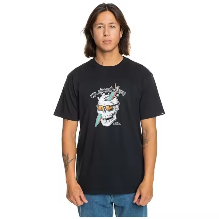 Camisetas marca Quiksilver modelo Eqyzt07674-Kvj0 para hombre en color negro - 1
