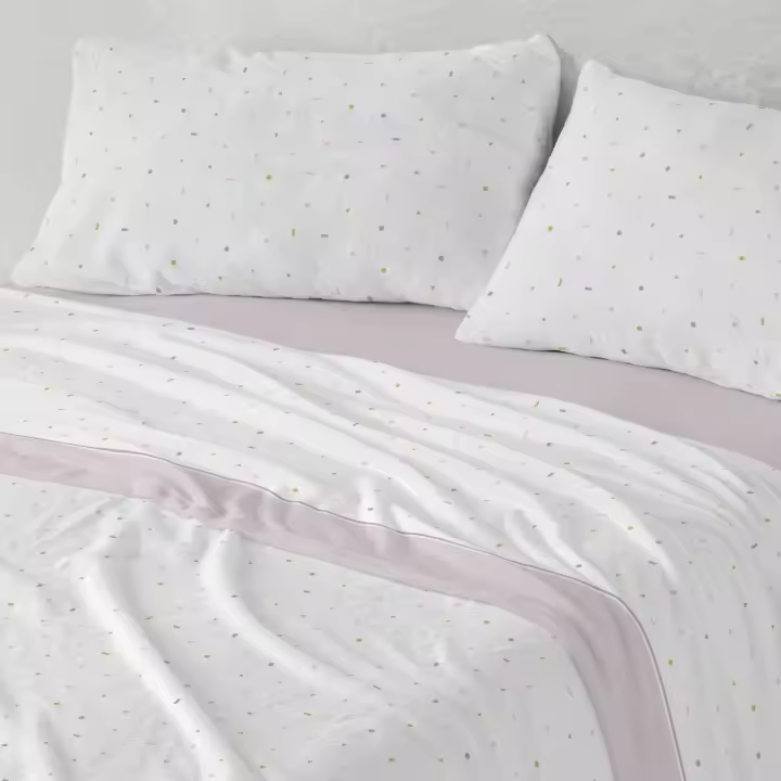 Juego de Sábanas Coralina Invierno | Suave y Cálido | Diseño Geométrico | 6 Medidas Disponibles | Poliéster - 1