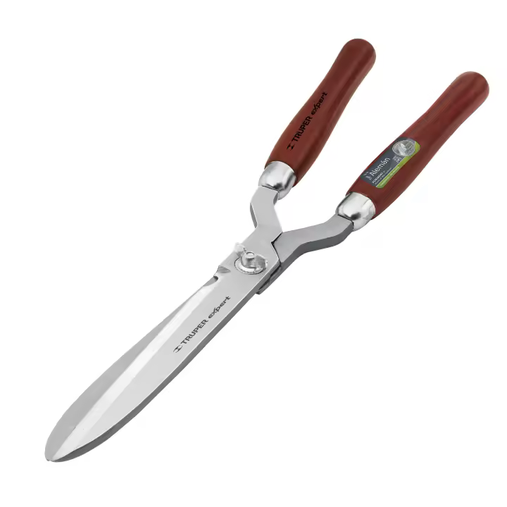 Truper Tijera Cortasetos para Poda 48 Cm Cuchillas Forjadas Acero Al Carbono Mangos de Madera - 1