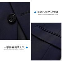 Chaqueta De Negocios Para Hombre Estilo Británico Sólido Moda Casual Cierre Único Tipo De Traje Ideal Para Bodas Y Trabajo - details 5