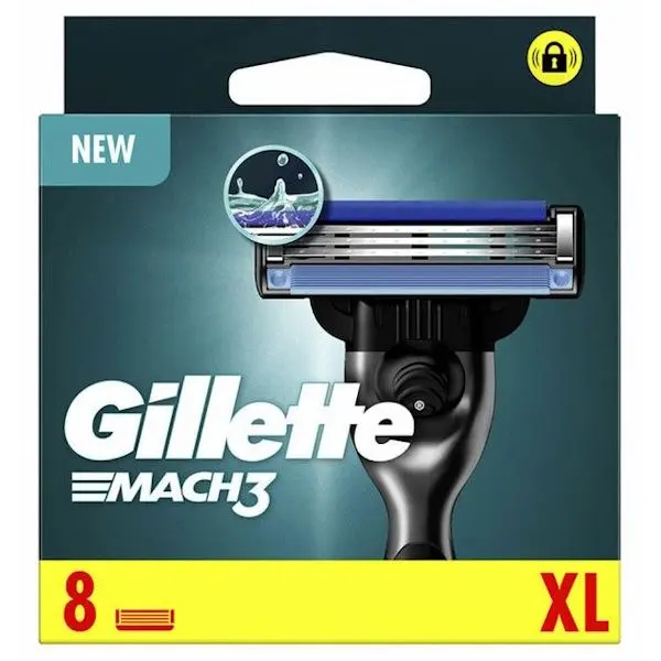 GILLETTE Recambio Match 3 XL  8 uds Recambios Maquinillas de Afeitar - 1