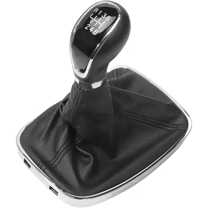 Pomo de Palanca de cambios y Funda de 6 velocidades compatible con Pel Opel Insignia 2003-2017 - 1