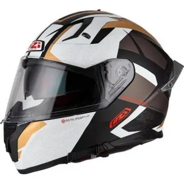 Casco Integral NZI Go Rider Stream Trident negro dorado - 1