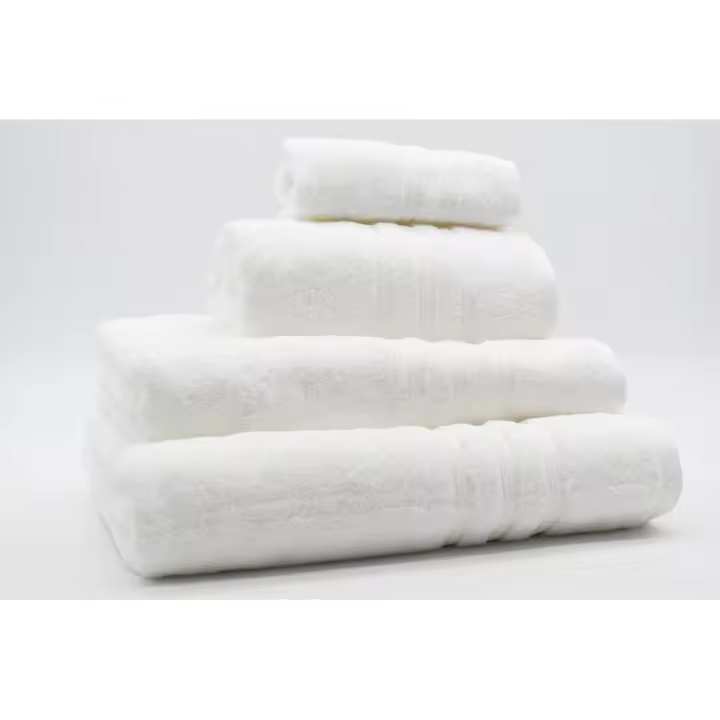 Toalla 100% Algodón de Rizo Americano 500 Gr/m2 Blanco Vidal Home (Medidas: 30x50cm, 50x100cm, 70x140cm, 100x150cm) - 1