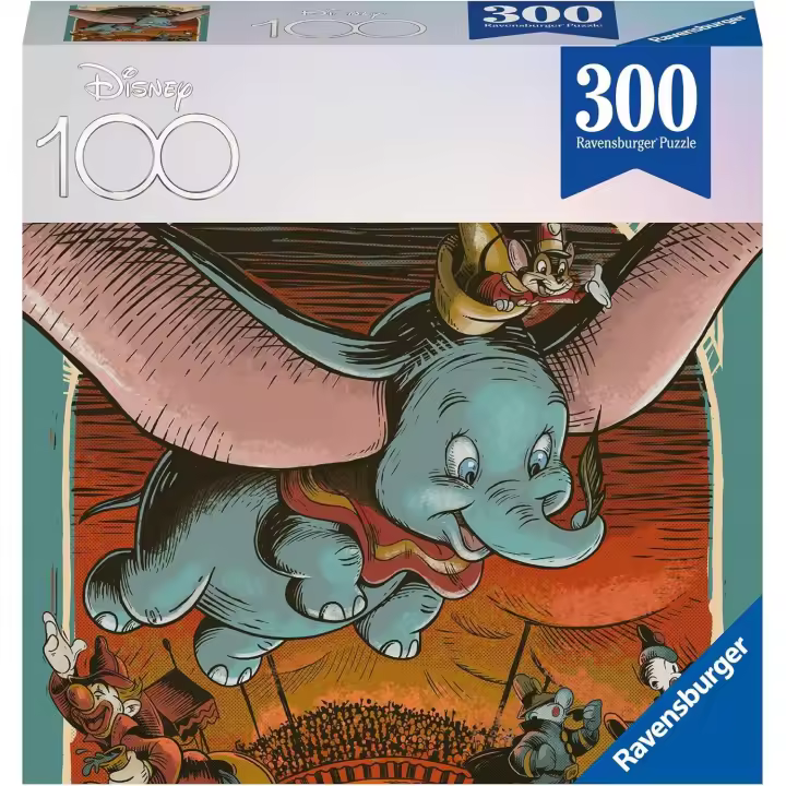 Ravensburger - Puzzle Dumbo Disney 100 - 300 Piezas, Puzzles para Adultos, Rompecabezas para Adultos, Puzzle para Enmarcar, 27x39cm a partir de 9 - 1