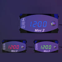Medidor De Voltaje Digital Para Motocicleta 6V-30V 3 En 1 Reloj Y Termómetro Tester De Batería Medidor De Tiempo - details 25
