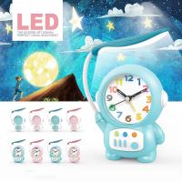 Lámpara De Escritorio Astronauta Con Reloj De Luz Alumbrado Calefactor Para Niños Decoración De Hogar Luz Nocturna Para Lectura - details 1